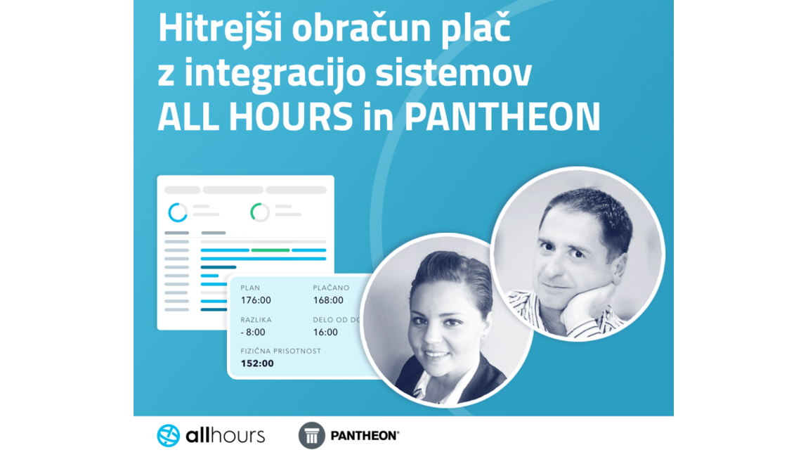 Posnetek webinarja: Hitrejši obračun plač z integracijo sistemov ALL HOURS in PANTHEON